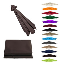 MXJCKSOQ UV Protection Canopy Replacement for 2- Sun Umbrella - Outdoor Parasol Top Cover Grass Green Perfect for Sun Shade & Weather Resi /8 arms,Coffee-6.5ft (200cm)/8 arms