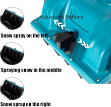 McbeAn Electric Foldable Snow Blower, Cordless Snow Shovel with 2 Battery, Adjustable Direction & Telescopic Pole, Safe Operation, for School Roads Driveways