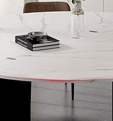 Blazea Dining Round Foldable Table Top Extender, White Folding Table Top Without Legs, Solid Wood Circle Table for Banquet Party Festivities(180 cm (70 inch))