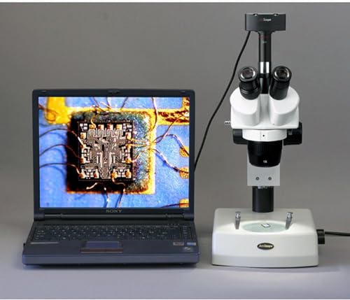 AmScope Trinocular Stereo Microscope 10X-60X White