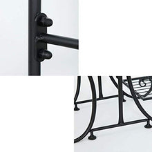 OJKJGYTF Flower Stand Metal Plant Stand Flower Pot Shelf 5 Tier Classic Patio Stand Holder Displaying Multiple Plants Flowers Storage Shelf,Brown,50X20X106Cm