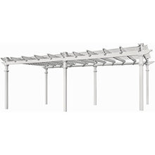Vita Regency Grande 12' x 24' Vinyl Pergola White