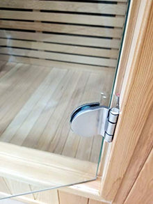 MCP Sauna Canadian Hemlock Wood Traditional Swedish Indoor Sauna Spa 48" 1-2 Person 6KW Heater
