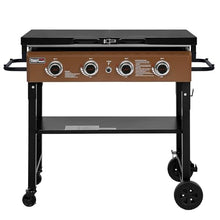 Grills House GB4001FY 4-Burner Propane Griddle with Folding Bronze Gold