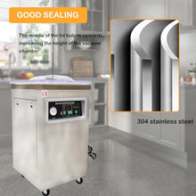 HayWHNKN Stainless Steel Chamber Vacuum Sealer with Dual Purpose Sealing Bar