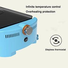 Hotpot Automatic Rotating Skewers Machine Multi-function Hot Pot Barbecue Integrated Non-stick Coating Shabu-shabu Skewers Machine barbecue (Color : Blue)
