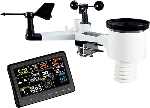 SHANBOYU Wireless Weather Station,Professional WiFi Household Meteorological Instruments Suitable for Measuring Wind Speed/Wind Direction/Temperature/Humidity/Rainfall/Barometric Pressure