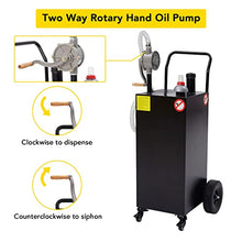 40 gal Gas Caddy with Pump - Portable Fuel Tank Gasoline Storage Tank for Boat, Car,Garden, Lawnmower, ATV