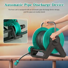 Wall Mounted Garden Hose Reel Truck, Outdoor Hose Reel, Portable Floor Hose Reel, Water Pipe Organization Guide Device (Hose Cart+30m Pipe)