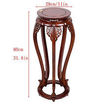 ZOCWJK Plant Stand Vase Display Stands Wooden Vase Base, Display Stand Flower Shelf Elm Flower Shelf Floor-Standing Living Room Shelf Chinese Antique Shelf,C