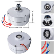 HYZHANHONG 14000W 48V Permanent Magnet Generator, Low RPM Gearless Coreless Alternator, Lightweight Aluminum Alloy, Easy Installation for Small Wind Turbine,12v