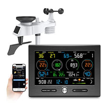 JDXQBLD Weather Station, WiFi Weather Station, Home Weather Stations with Rain Gauge, Wind Speed, Barometer, Moon Phase