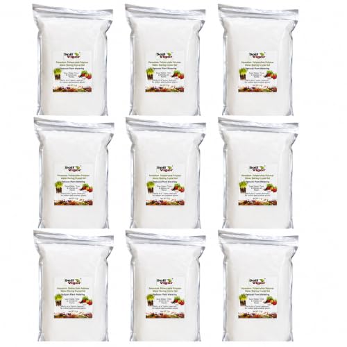 Water Storing Crystal Gel Keeps Plant Healthy, Saves Water, Time & Money – Soil Vigor Water Storing Crystals for Plants, Potassium Polyacrylate, Fine Granules 20-100 Mesh, Lasts Up to 7 Years (45 lb)