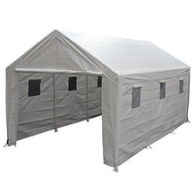 King Canopy Hercules 10x20 Ft Enclosure Kit Steel Frame 8-Leg White