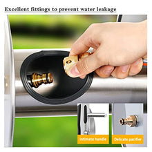 Stainless Steel Garden Hose Reels Cart Water Hose Storage for Outside, Outdoor Hose Reel Heavy Duty Hose Reel, Water Hose Holders Outside, Hose Reel Box, Garden Hose Cart Hose Caddy for Outside ( 98.4