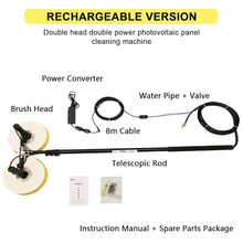 Memykoy Solar Panel Electric Cleaning Tool, House Water Fed Pole Kit, Electric Water Fed Kit, Extendable Water Fed Pool Cleaning Brush and Other Cleaning Activities 3.5m