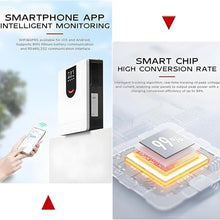 MLYYYDSS All-in-one Solar Hybrid Charger Inverter 1.0-10.2KW, DC 12V/24V/48V to AC 220V Pure Sine Wave Power Inverter, Built in 40-160A MPPT Solar Controller for Off-Grid System 8.2KW
