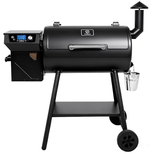 Z GRILLS 550B2 Pellet Grill Smoker, PID 3.0 Auto Temp Control, 553 Sq in