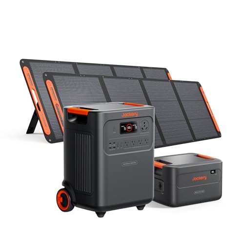Jackery HomePower 3600 Plus and Extra Battery & 2x200W, 7168Wh, 3600W