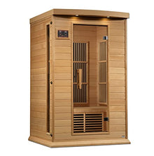 DYNAMIC SAUNAS Maxxus MX-K206-01 Elite 2-Person Near Zero EMF FAR Infrared Sauna Natural Wood Finish