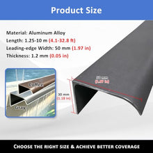 ERRULAN Vertical Wall Drip Edge, Aluminum Rain Diverter for Outdoor Walls