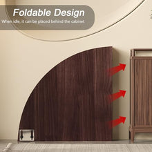 ZDJZMGZ Foldable Large Round Wood Table Top, 70'' Portable Circle Dining Table for Kitchen, Patio, Banquet - Temporary Desktop Replacement (Walnut Finish)