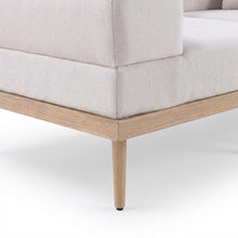 Outdoor Escape Beige Fabric 2-Piece Outdoor Modular Loveseat, Cushions, Weather-Resistant Material, Contemporary Style, Comfortable Patio Or Garden Seating