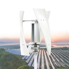Jiayiyoux Windmill Wind Turbine Generator, 100W Portable Vertical Helix Wind Power Turbine Generator with Controller, 3 Blade Wind Generator Kit for Home Energy Supplementation,White,24V