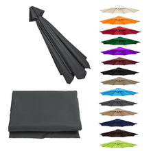 MXJCKSOQ UV Protection Canopy Replacement for 2- Sun Umbrella - Outdoor Parasol Top Cover Grass Green Perfect for Sun Shade & Weather Resi /6 arms,Grey-8.8ft (270cm)/6 arms