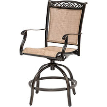 Hanover Fontana 7-Piece Outdoor High-Dining Patio Set Tan/Bronze