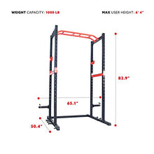 Sunny Health & Fitness Power Zone Strength Rack Power Cage - SF-XF9925 Black