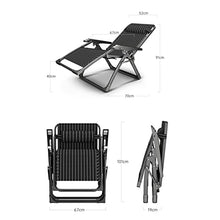UYCVT Zero Gravity Chair Portable Deck Chair Terrace Garden Sun Lounger Lunch Break Lounge Chair with Upholstered Cushions Chaise Lounges Brown-Size