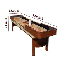 Hathaway 12-ft Shuffleboard Table Walnut