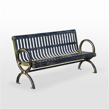 GAZOGJ Garden Benches Antique Bronze Color Retro Outdoor Bench 1.5 Meters Double Bench with Backrest Park Patio Seating