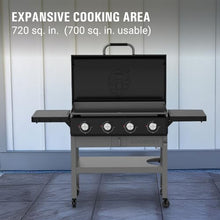 Coleman CO-550GG, Cookout 4-Burner Propane Gas Griddle with Lid, 50,000 BTU Flat Top Grill, 720 sq in Cooking Surface, Outdoor LP Griddle Station