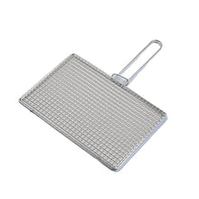 Grilled Fish Clip Stainless Steel Mesh Barbecue Skewer Household Grill Net Set