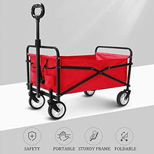 Push and Pu Folding Wagon with Canopy A-Field Coapsible Beach Wagon Outdoor Garden Cart Portable Hand Cart for Grocery ping Picnic Yard (Color : Black)