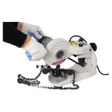 X psblty Electric Chainsaw Sharpener with Hydraulic Assist, 120-Volt Bench Grinder Universal Saw Chain Sharpener