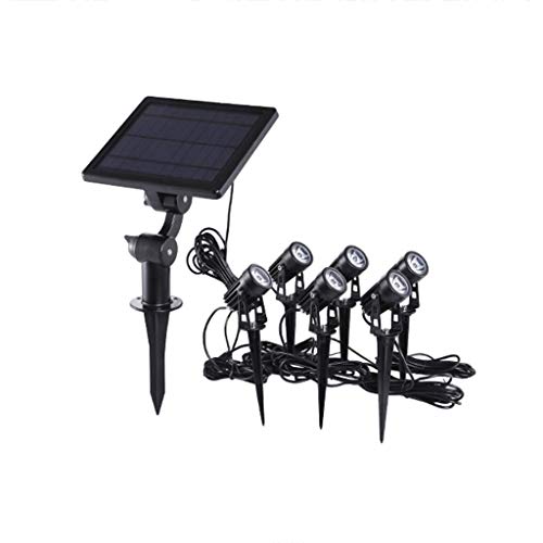 6 Heads Solar Spotlights LED Wall Light Landscape Lighting,Solar Yard Lights Outdoor,Pack Solar Spotlights,Auto On/Off, New Upgraded Solar Lights with Wide Angle Illumination, 2-in-1 Waterpro