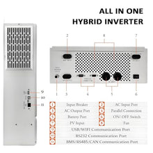 GEHPYYDS Solar & Wind Power Inverters,All-in-One Solar Inverter Charger,48V to 110V/220V Off-Grid Hybrid Inverter Built-in 120A MPPT Solar Charge Controller,for Home Appliances 110V