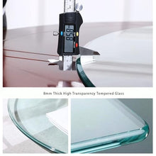 Pealihuy Transparent Outdoor Patio Round Glass Table Top 40cm 50cm 60cm 80cm Tempered Glass Table Top with Rounded Edge, for Kitchen Dining Tables Or Coffee Table(70cm(28 in))