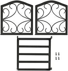 DJVHSRI Firewood Rack Firewood Holder, Vertical Firewood Log Rack Wrought Iron Wood Storage Holder 14.9Inch Tall, Fireplace, Easy Assembly,