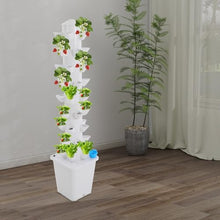 XURUIUS Hydroponic Tower Growing System,9 Tiers,Growing Mechanism,Vertical Design,Convenience,for Indoor Outdoor Plants