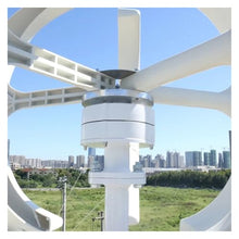 YHYWJHY 5000W 8000W Vertical Axis Wind Turbine 12V 24V48V Windmill Motor Quick Start Home Farm Hybrid Street Light with MPPT Controller Low Starting Speed for Home(Red,12V_8KW)