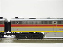 Generic Erie Lackawanna Legacy PA AA Diesel Locomotive Engine Set #862 & #863 O Gauge Multicolor