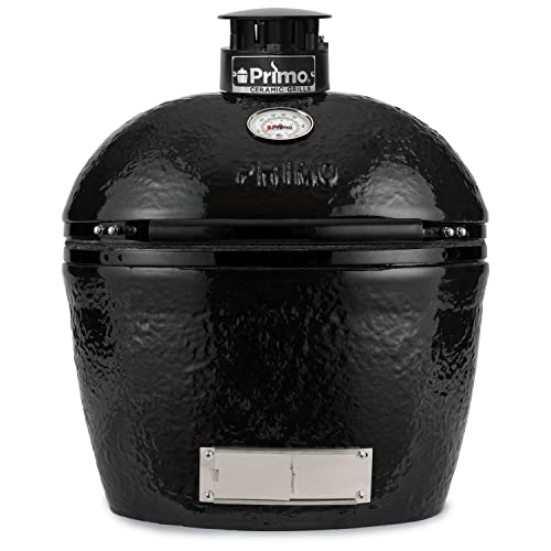 Primo Grills Oval Large 300 Ceramic Kamado Grill Black