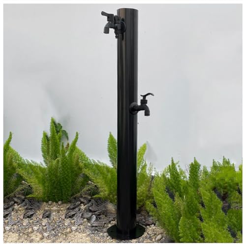PUCNHZYNW Self-Standing Garden Water Column with Dual Taps - Outdoor Faucet System for Efficient Irrigation & Gardening, Durable Water Distribution Fountain SPO