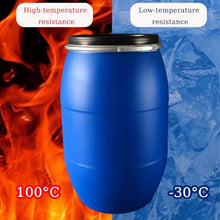 Large Plastic Bucket with Lid Food Grade Air Tight Industrial Container Multifunctional Shipping Container Rain Barrel Alternative for Restaurant Home Factory Brewing(42 Gallon)