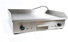 XQZMZSCP Electric Countertop Flat Top Griddle,4400W Commercial Restaurant Teppanyaki Grill,Stainless Steel with Adjustable