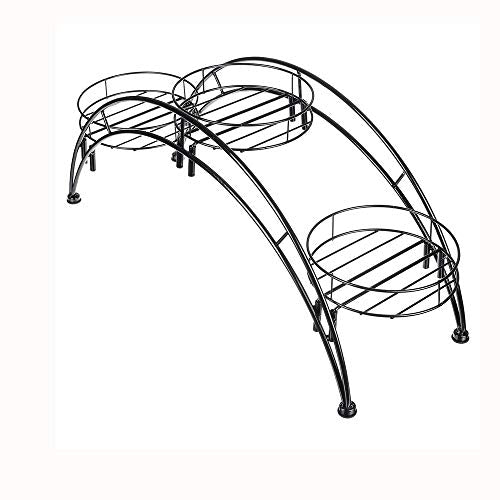 iumLeap Flower Plant Pot Rack Strong Metal Standing Holder Home Garden Indoor Display Plant Stand Shelf Planter Pot Trays